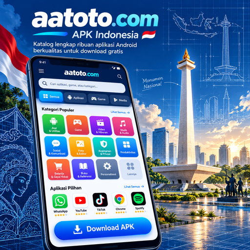 Ilustrasi informasi aplikasi aatoto